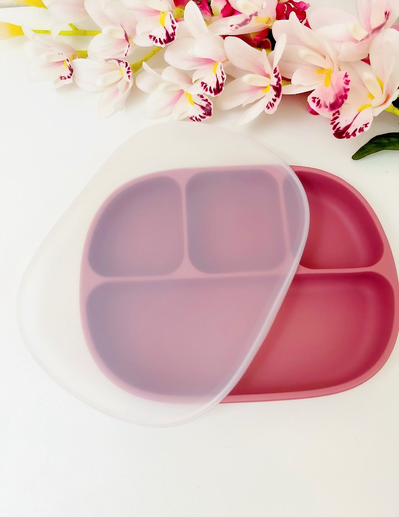 Complete Silicon Suction Plate Baby/Toddler Feeding Set, Baby Led Weaning Supplies, First Stage Solid Food Utensils