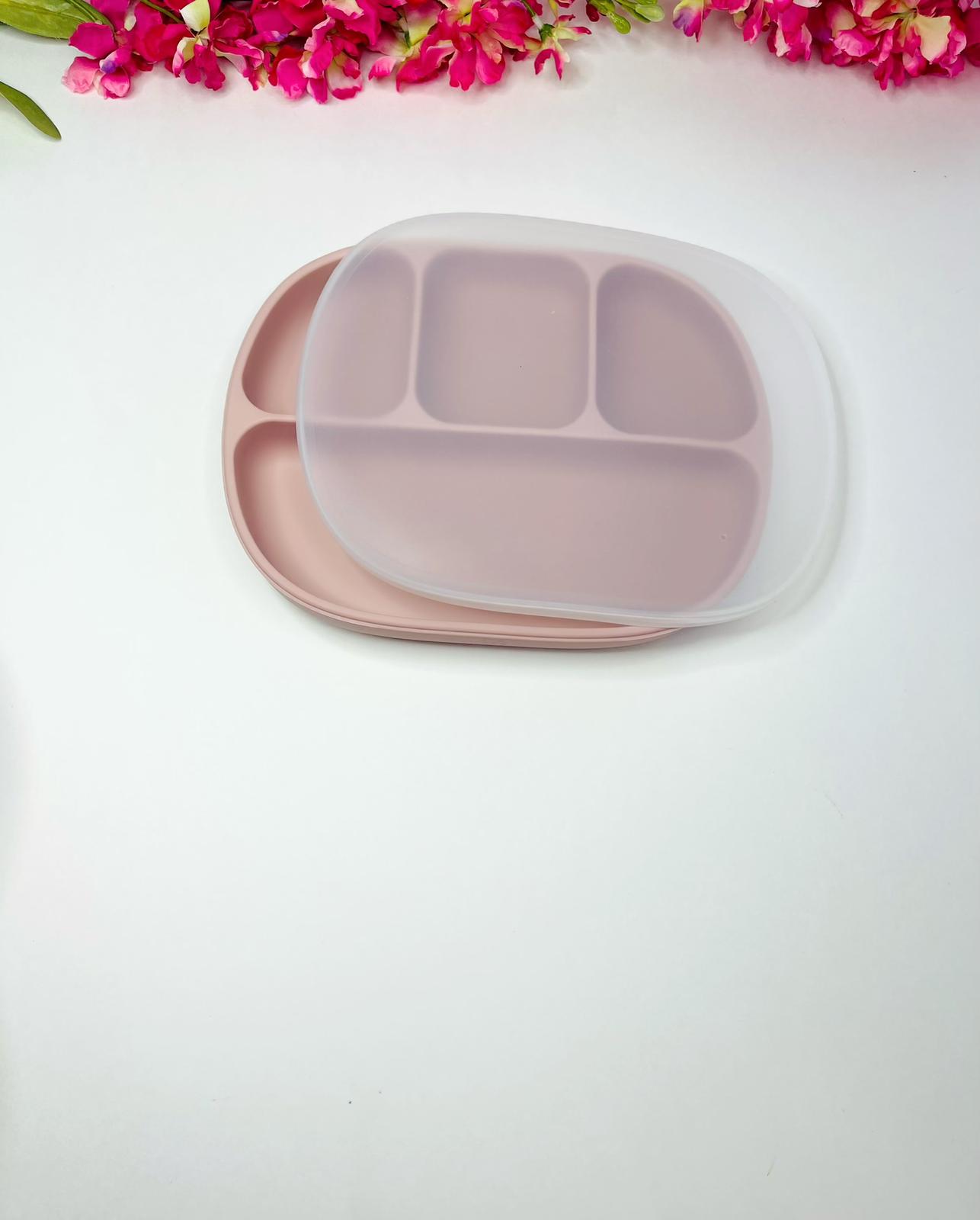 Complete Silicon Suction Plate Baby/Toddler Feeding Set, Baby Led Weaning Supplies, First Stage Solid Food Utensils